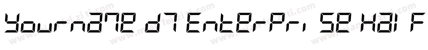 Yourname D7 Enterprise Half字体转换